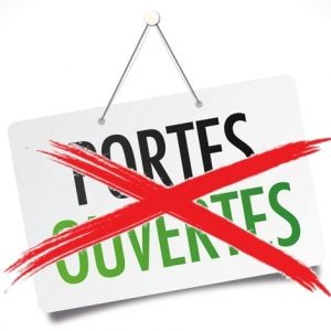 Annulation des portes ouvertes